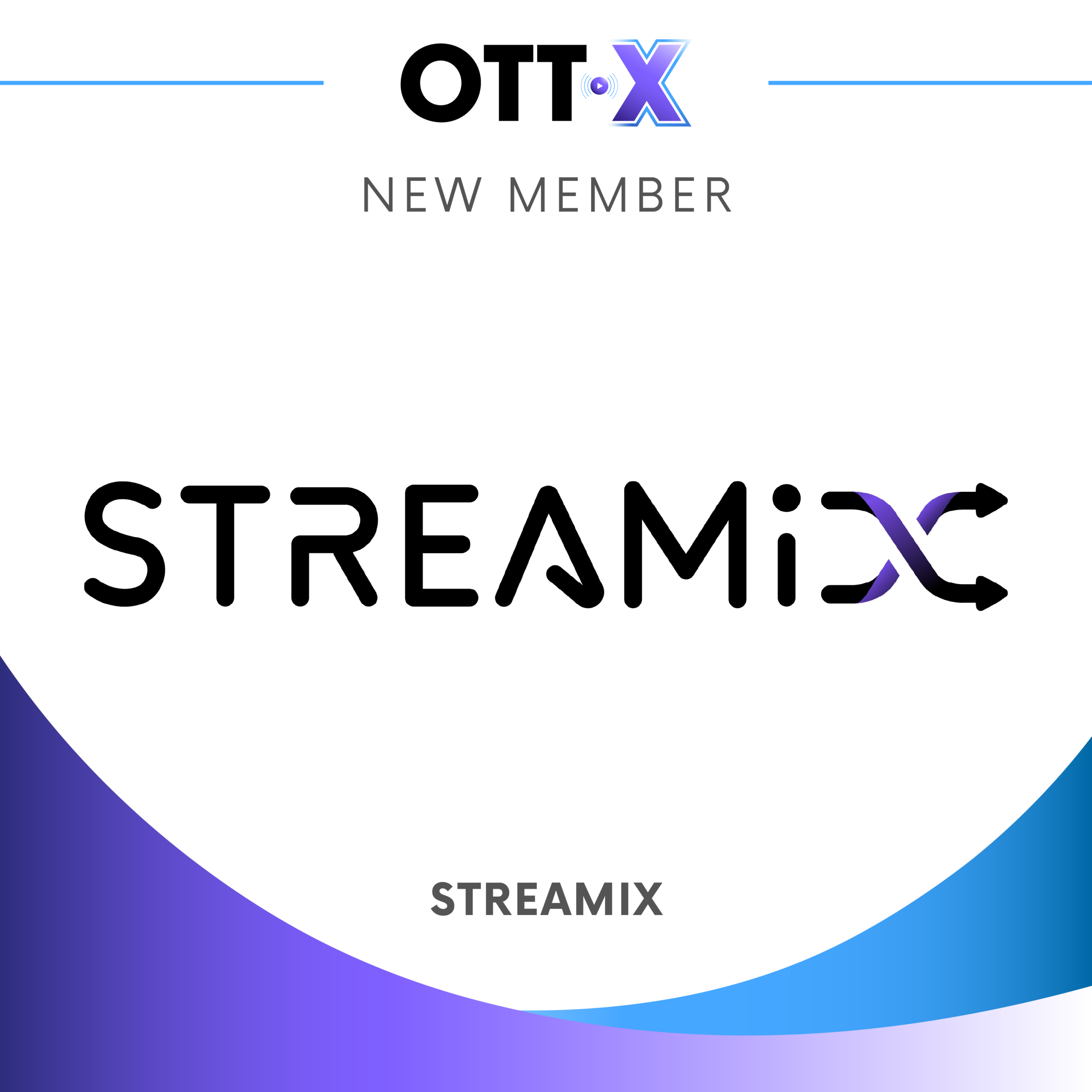 ottx streamix new member promo board with name at bottom new